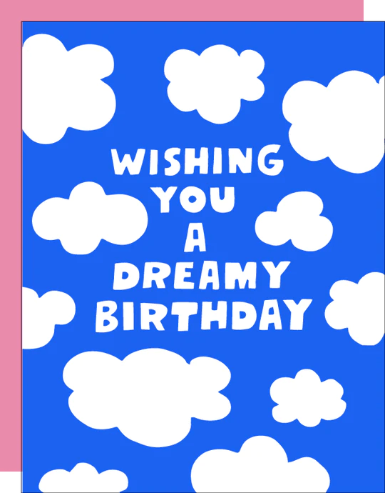 Ashkahn Card Dreamy Birthday Clouds Card
