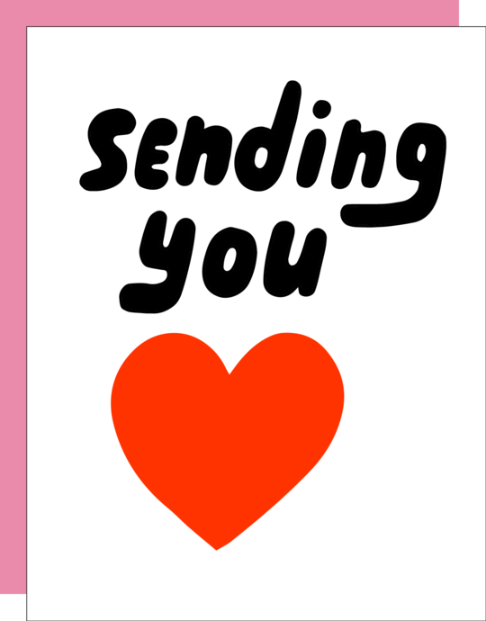 Ashkahn Card Sending You Hearts Card