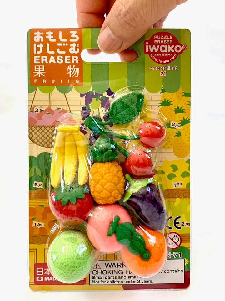 BC USA Eraser Iwako Fruits Eraser Card Set