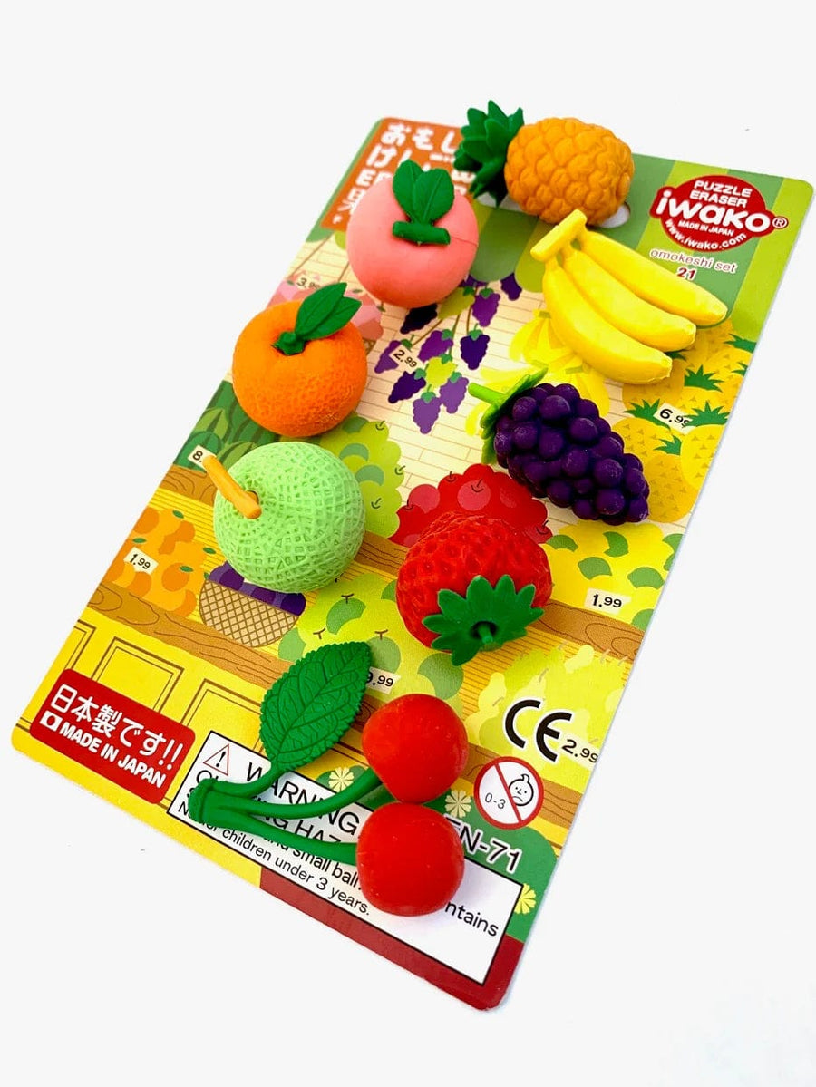 BC USA Eraser Iwako Fruits Eraser Card Set