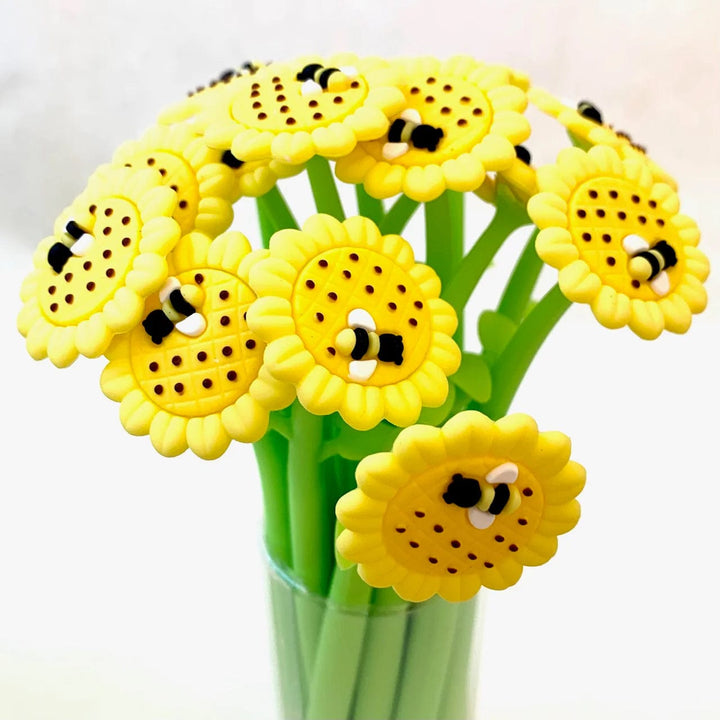 BC USA Pen Sunflower Ladybug & Bee Wiggle Gel Pens