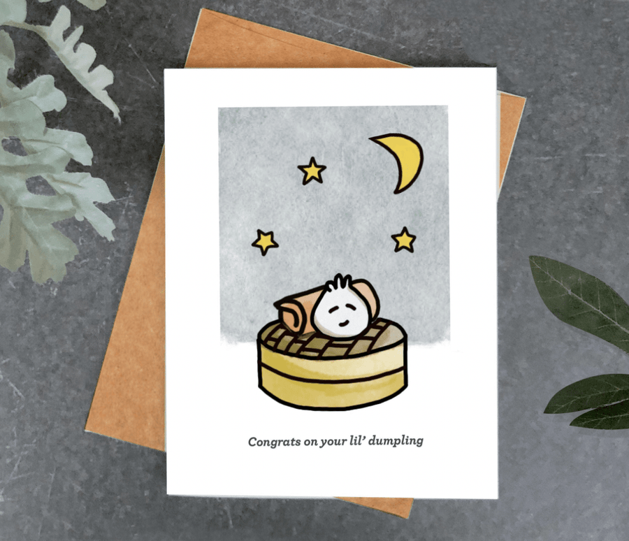 Brightspot Design Single Card Lil' Dumpling Baby Card
