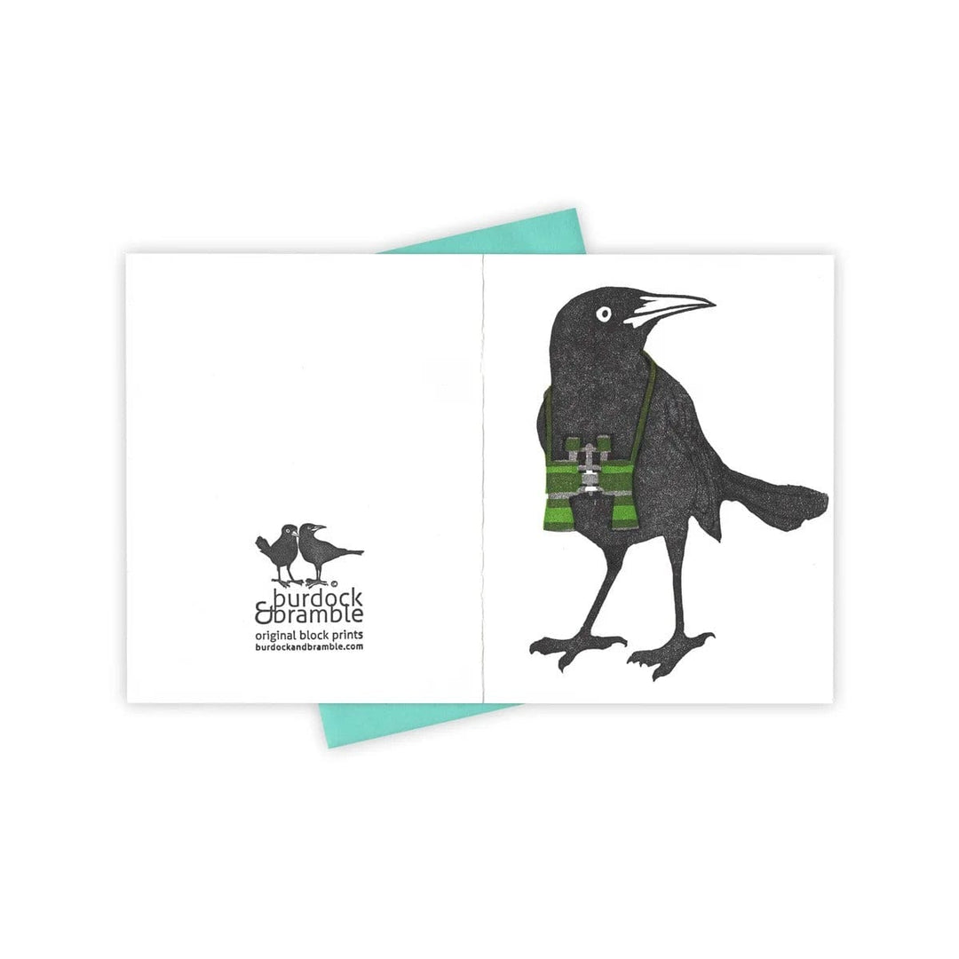 Burdock & Bramble Birdwatching Grackle Card