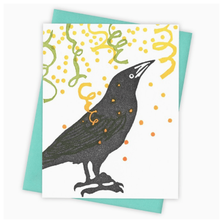 Burdock & Bramble Card Confetti Grackle Card