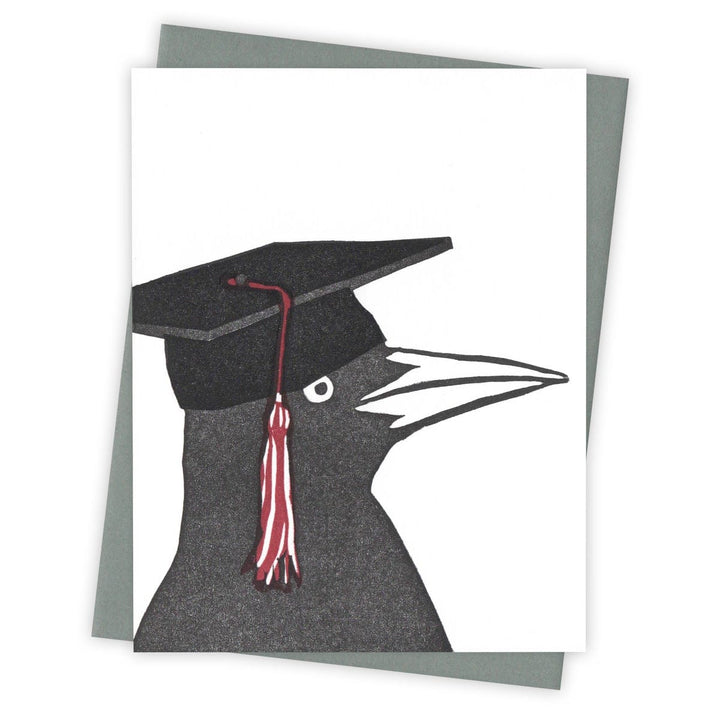 Burdock & Bramble Card Mortar Board Grackle Card