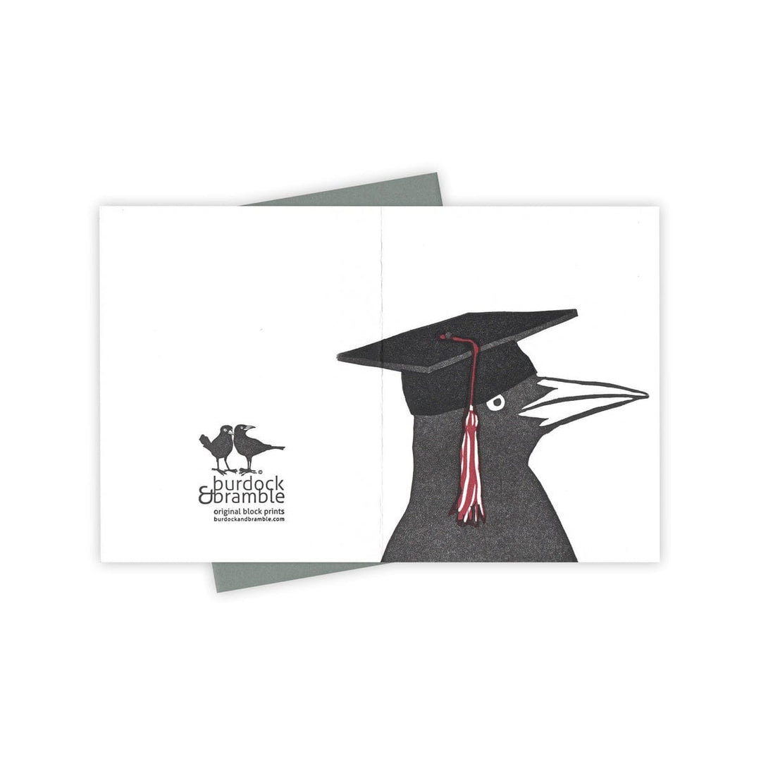 Burdock & Bramble Card Mortar Board Grackle Card