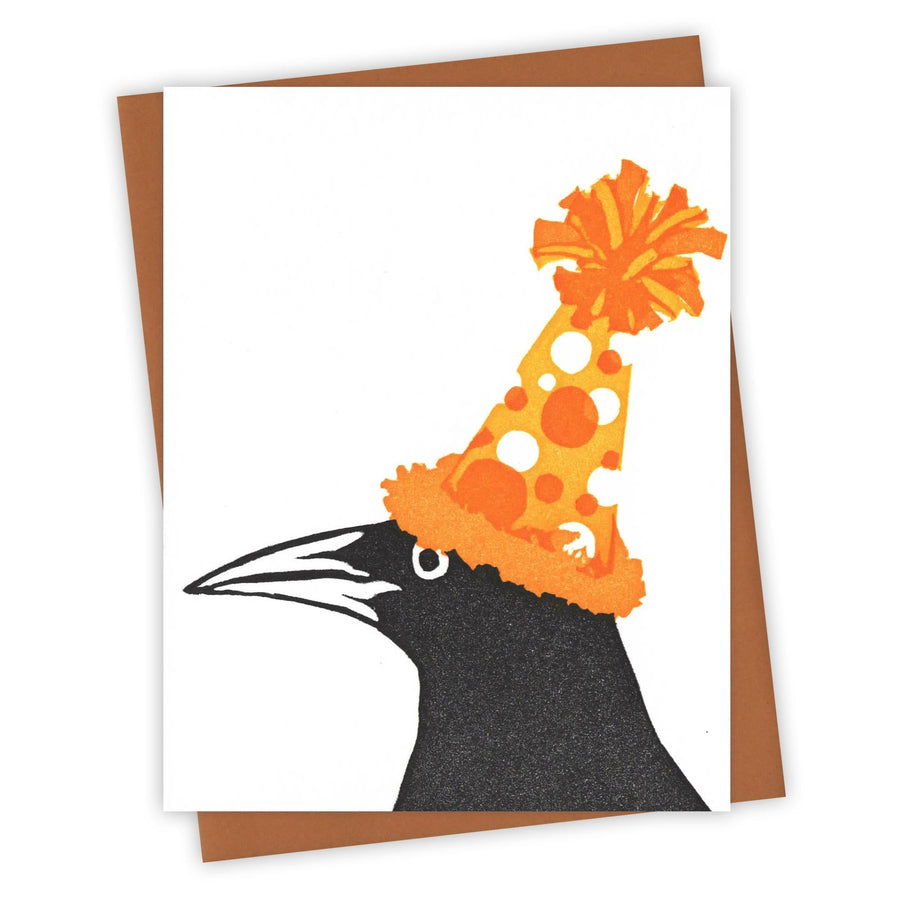 Burdock & Bramble Card Party Hat Grackle Card