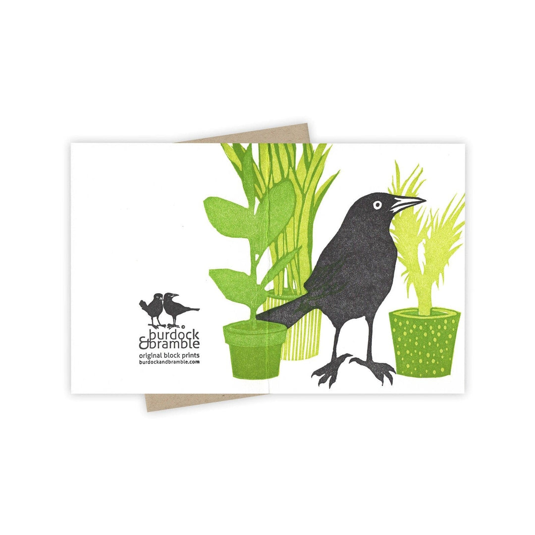 Burdock & Bramble Houseplant Grackle Card