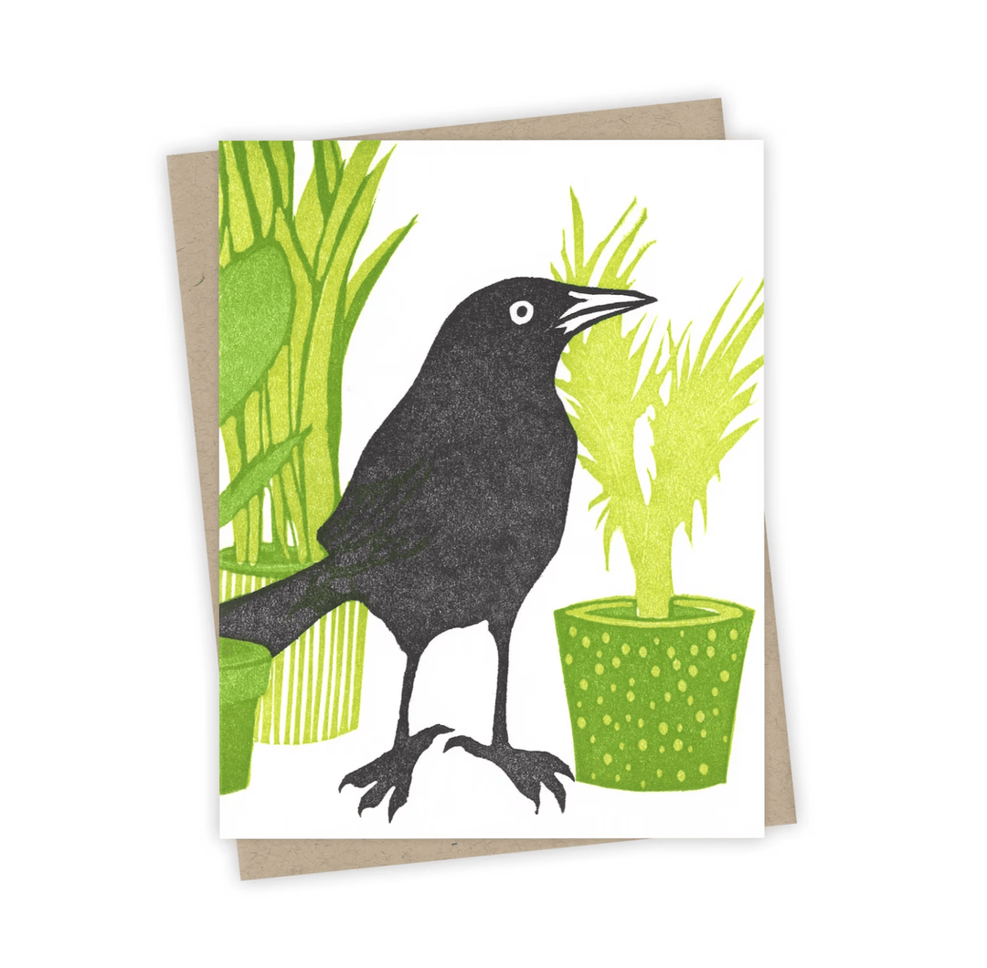 Burdock & Bramble Houseplant Grackle Card