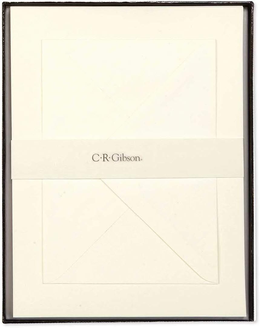 C.R. Gibson Stationery Set Letter Papers - Vanilla