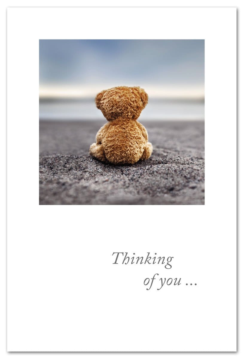 Cardthartic Card Beached Teddy Bear Sympathy Card