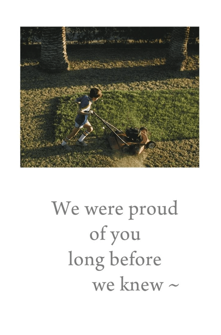 Cardthartic Card Boy Mowing Grass Birthday Card