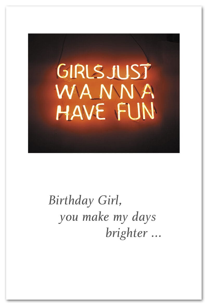 Cardthartic Card Girls Just Wanna Birthday Card