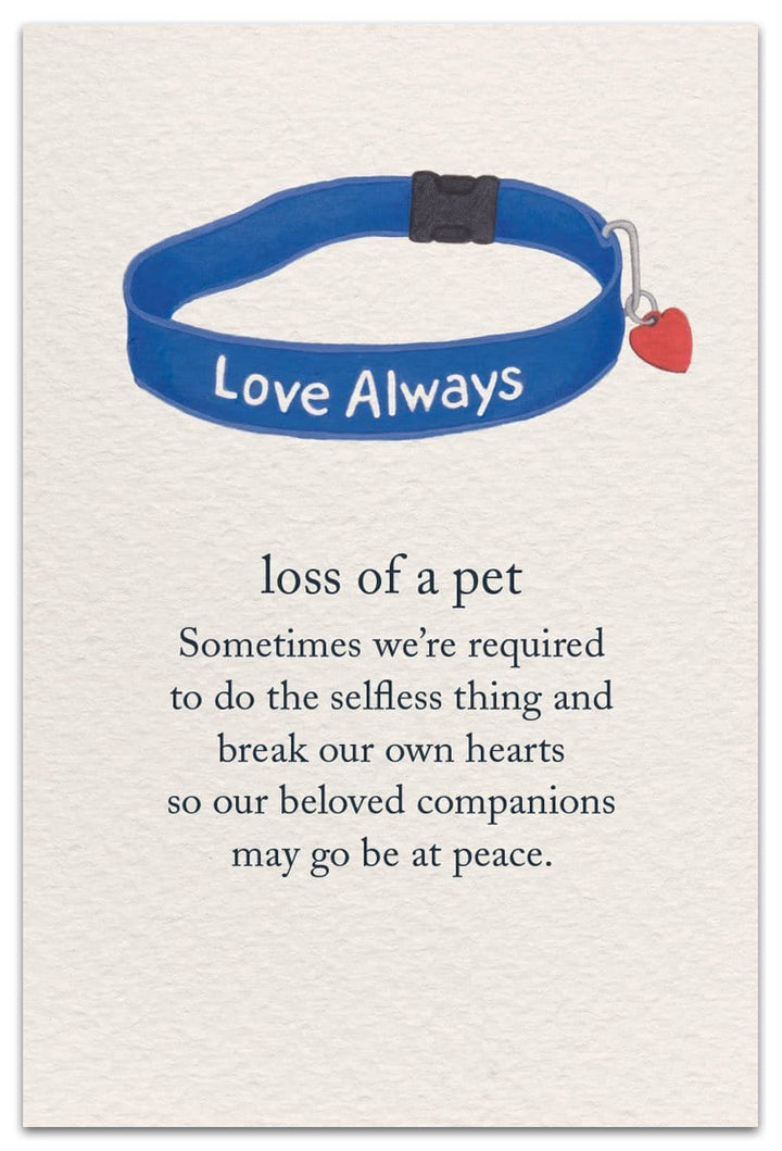 Cardthartic Card Loss of a Pet Sympathy Card