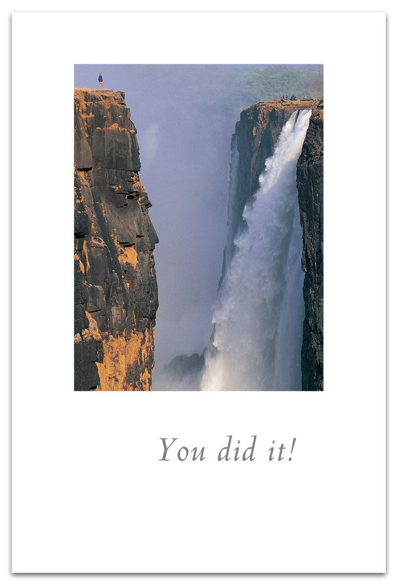 Cardthartic Card Majestic Waterfall Card Congratulations