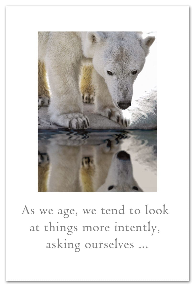 Cardthartic Card Polar Bear Reflection Birthday Card
