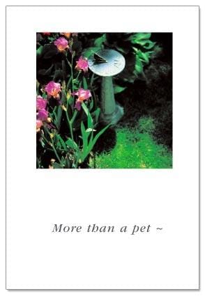 Cardthartic Card Sundial Pet Sympathy Card