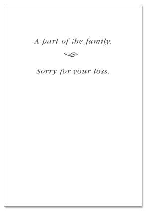 Cardthartic Card Sundial Pet Sympathy Card