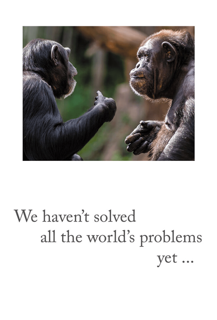 Cardthartic Card Talking Chimps Card