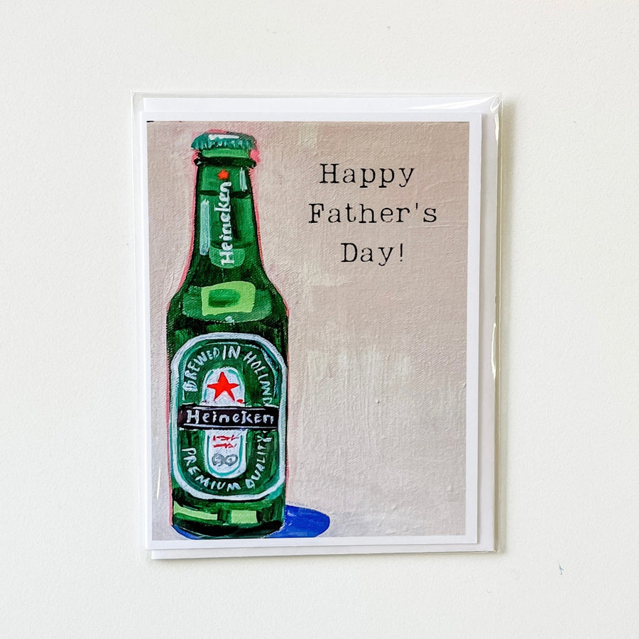 Carpe Diem Papers Card Happy Father's Day Heineken Greeting Card