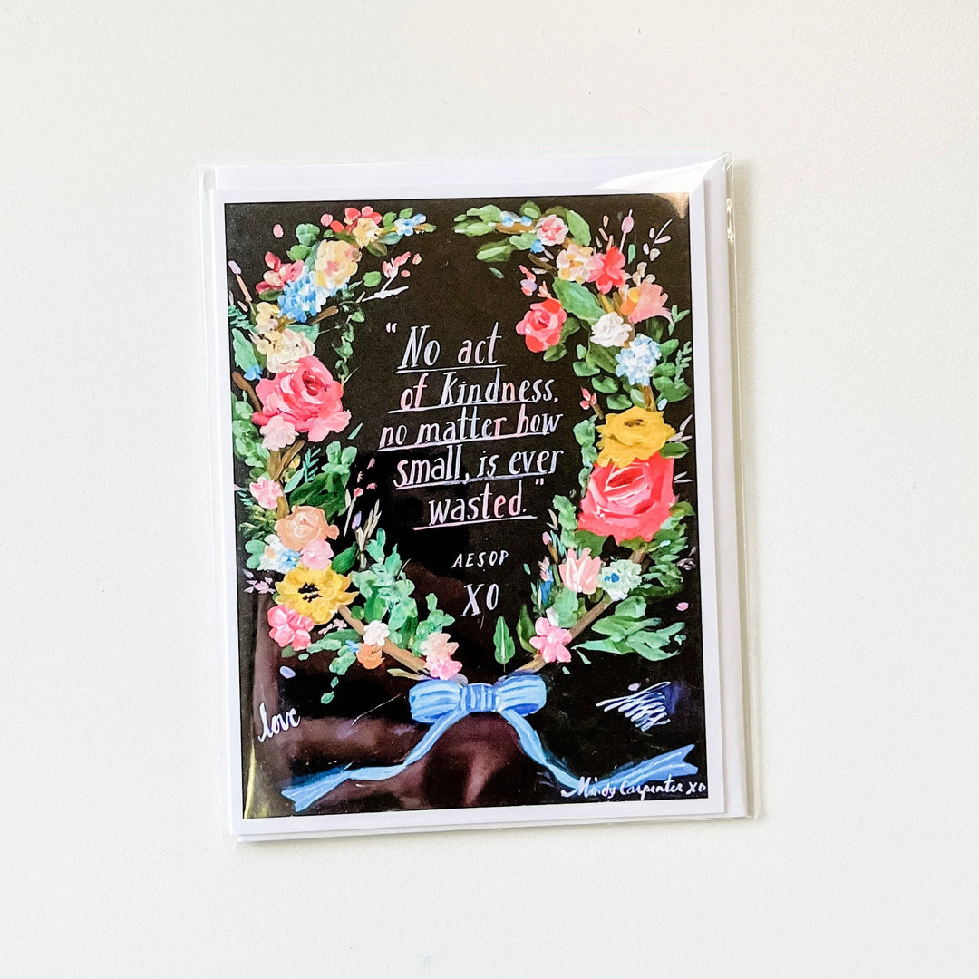 Carpe Diem Papers Card Kindness Garland Greeting Card