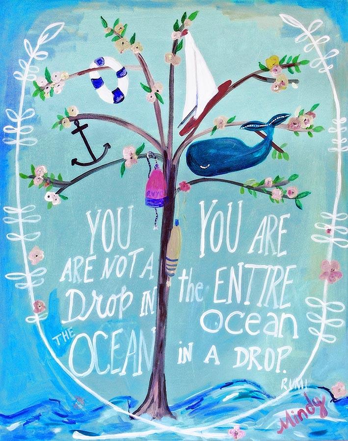 Carpe Diem Papers Card The Entire Ocean Greeting Card