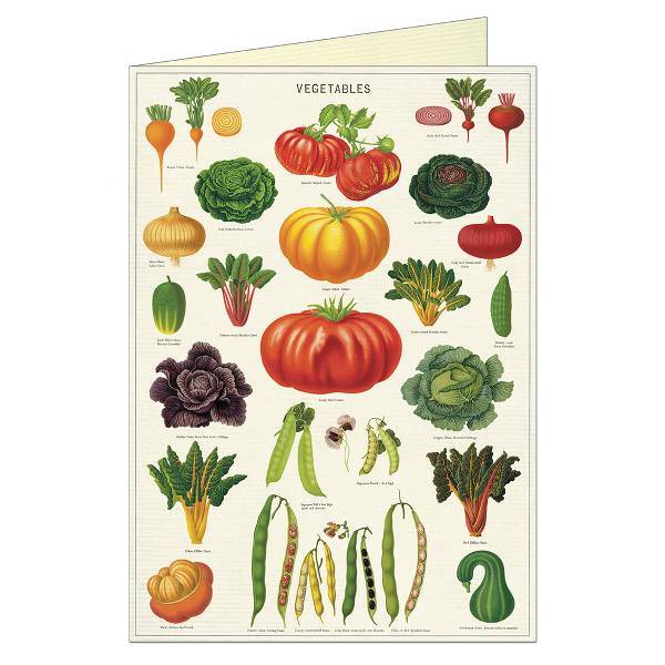 Cavallini & Co. Card Vegetable Garden Greeting Card