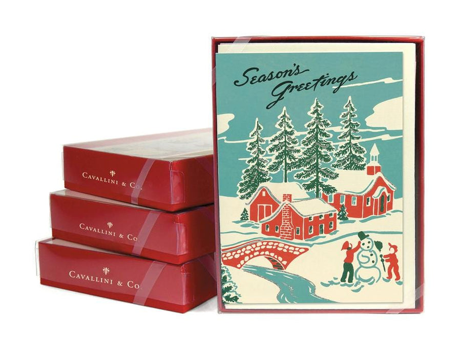 Cavallini & Co. Gift Tags Cavallini & Co Vintage Winter Wonderland Boxed Notes
