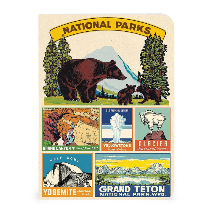 Cavallini & Co. Notebook National Parks Mini Notebooks - Set of 3