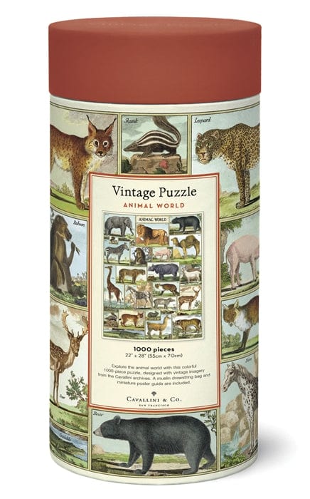 Cavallini & Co Animal World 1,000 Piece Puzzle - Paper Luxe