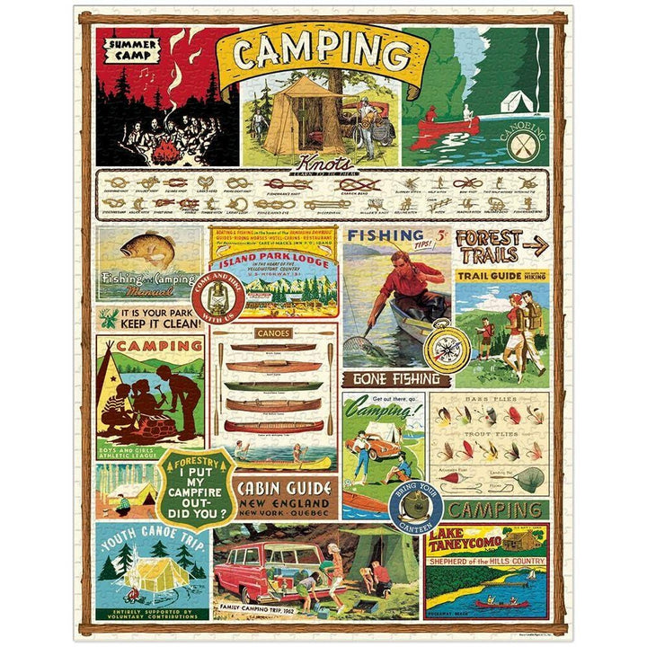Cavallini & Co. Puzzle Cavallini & Co Camping 1000 Piece Puzzle