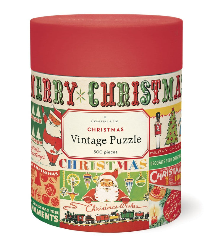 Cavallini & Co. Puzzle Cavallini & Co Vintage Christmas 500 Piece Puzzle