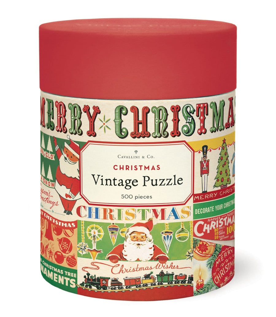 Cavallini & Co. Puzzle Cavallini & Co Vintage Christmas 500 Piece Puzzle