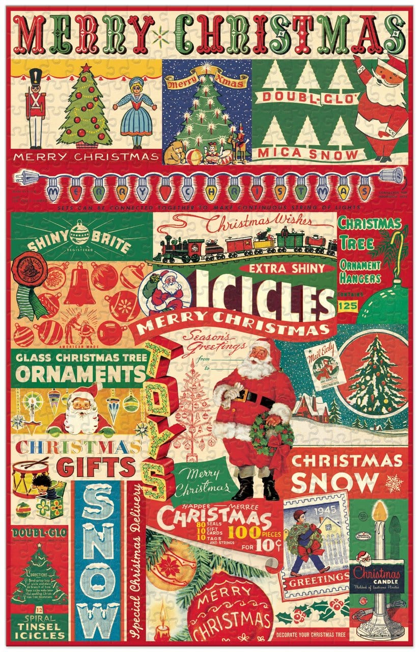 Cavallini & Co. Puzzle Cavallini & Co Vintage Christmas 500 Piece Puzzle