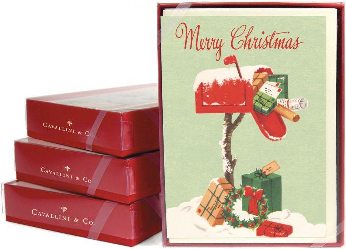 Cavallini & Co. Stationery Set Cavallini & Co Vintage Christmas Mailbox Boxed Notes
