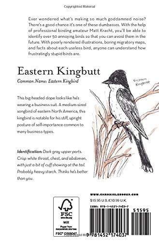 Chronicle Books Book The Field Guide to Dumb Birds of North America