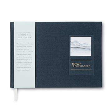 Compendium Funeral Guest Book Forever Remembered... A Memorial Guest Book