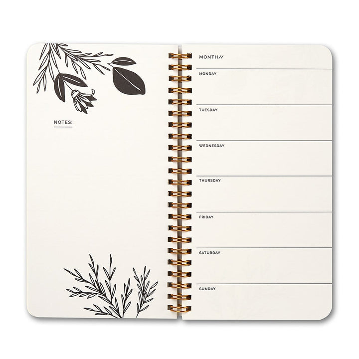 Compendium Planner "Each day comes..." Weekly Spiral Planner