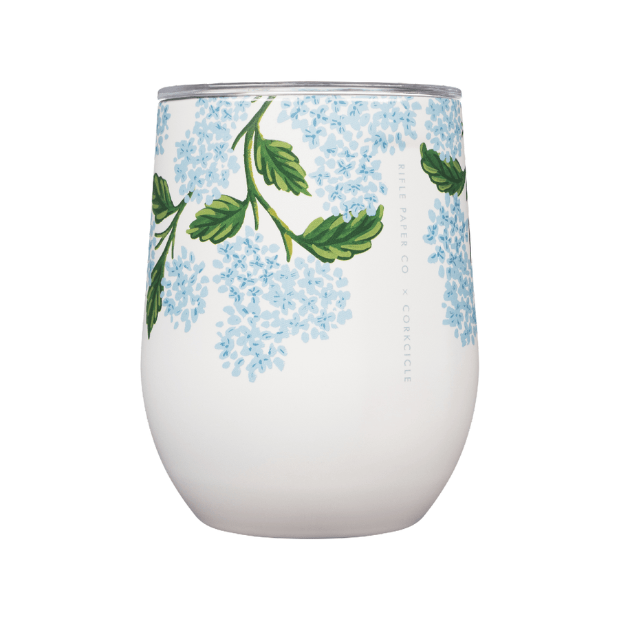 Corkcicle Stemless Rifle Paper Co. x Corkcicle Stemless - Cream Hydrangea