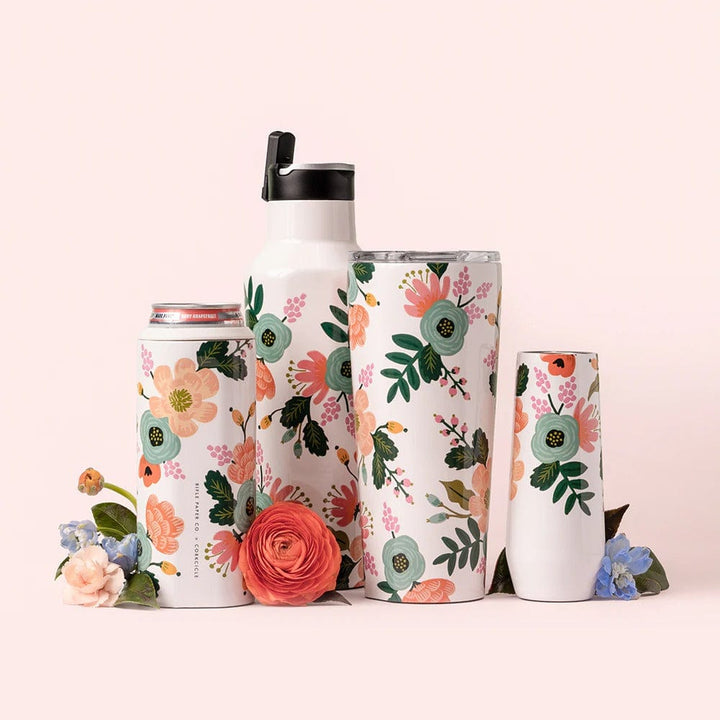 Corkcicle Tumbler Rifle Paper Co. Lively Floral Cream 24 oz Tumbler