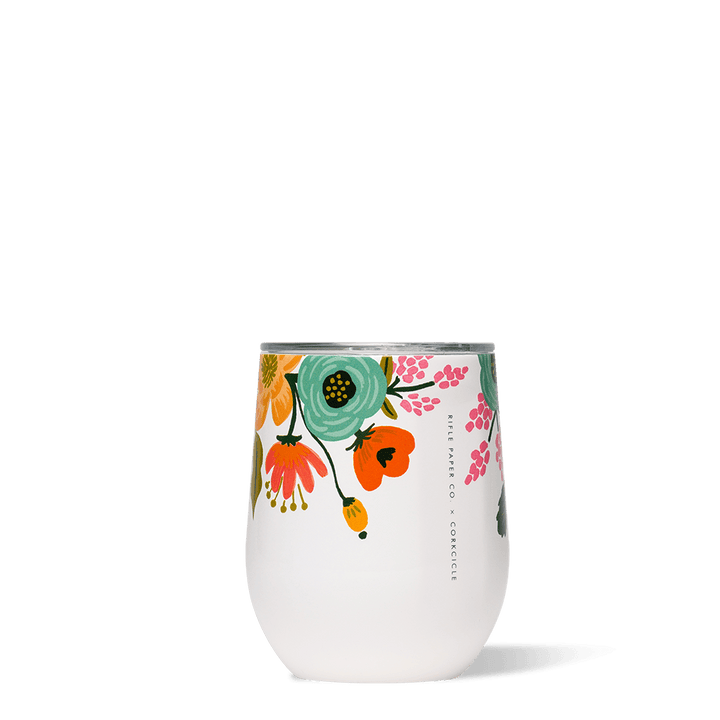 Corkcicle Tumbler Rifle Paper Co. x Corkcicle Lively Floral Stemless Wine Tumbler - Cream