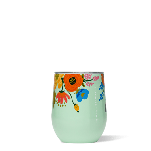Corkcicle Tumbler Rifle Paper Co. x Corkcicle Stemless - Mint Lively Floral