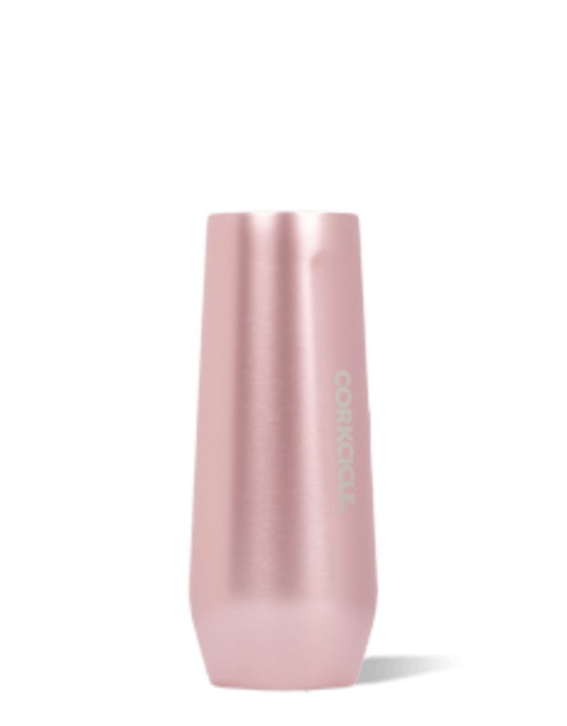 7 oz. Stemless Flute - Rose Metallic – Paper Luxe