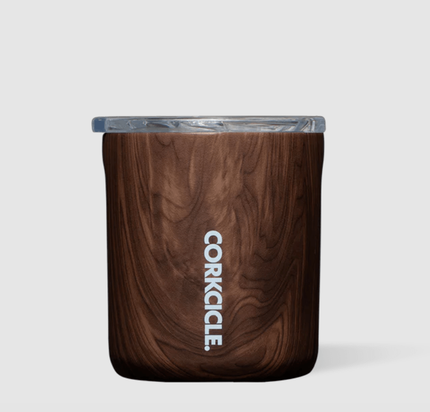 Corkcicle Water Bottle Walnut Wood Corkcicle 12 oz Buzz Cup