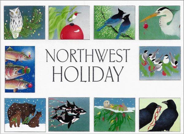 Crane Creek Graphics Boxed Card Set Northwest Holiday Boxed Card Set