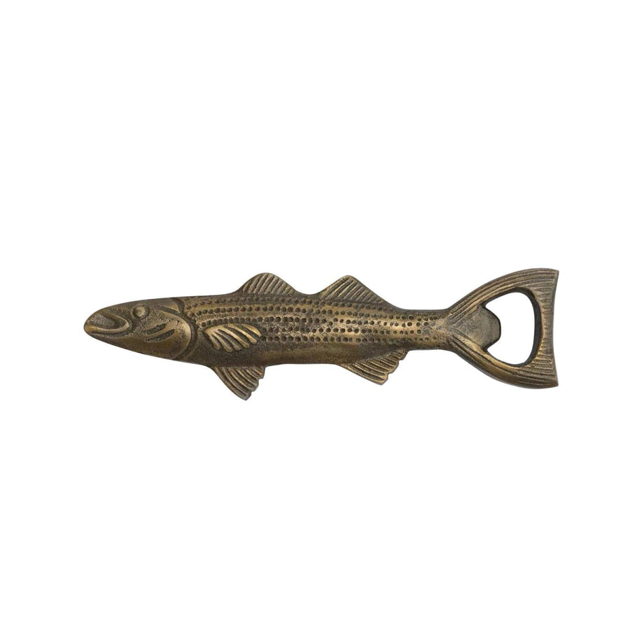Creative Coop Bottle Opener Cast Aluminum Fish Shaped Bottle Opener