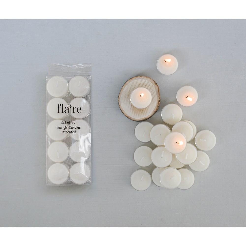 Unscented Tealight 20-Pack Candle Creative Coop 