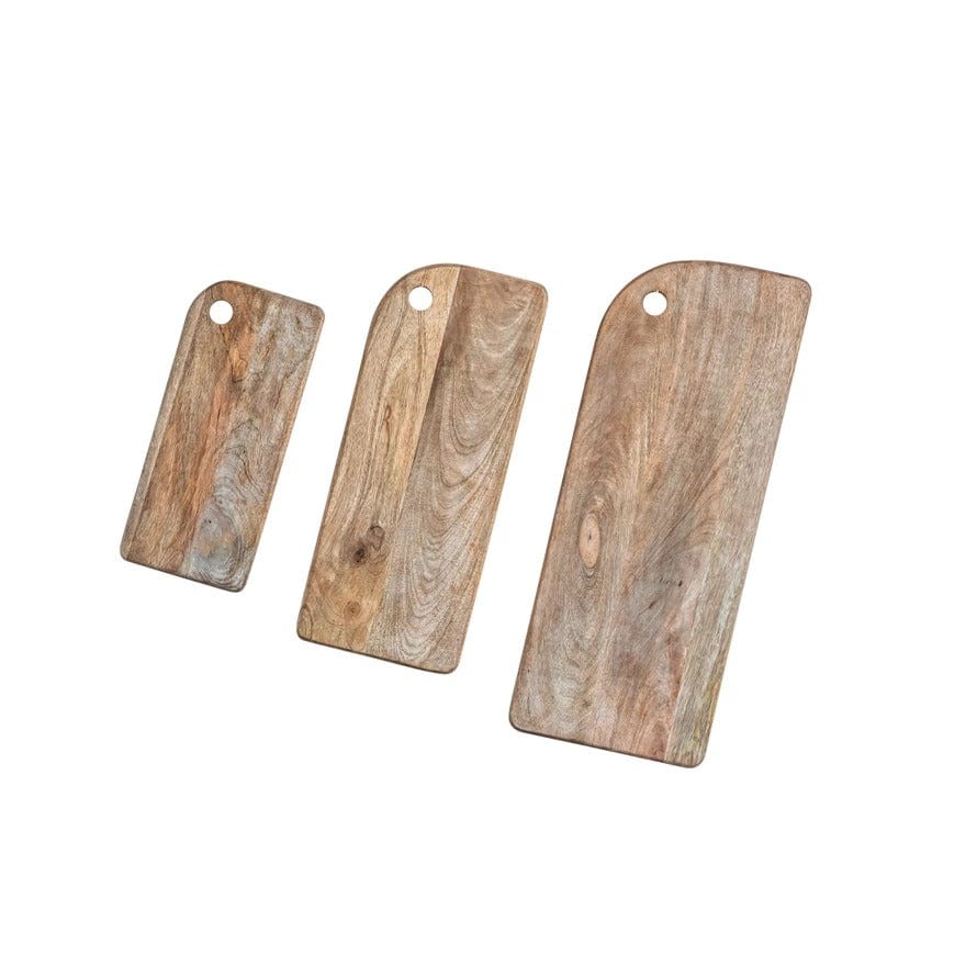 Creative Coop Cheese Board Mango Wood Cheese/Cutting Boards