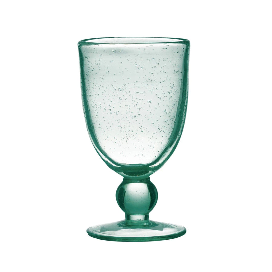 Creative Coop Drinkware 14 oz. Bubble Glass Stemmed Glass