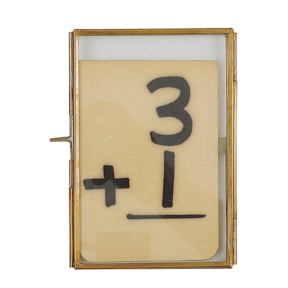 Creative Coop Frame Brass & Glass Photo Frame - 4 x 6"